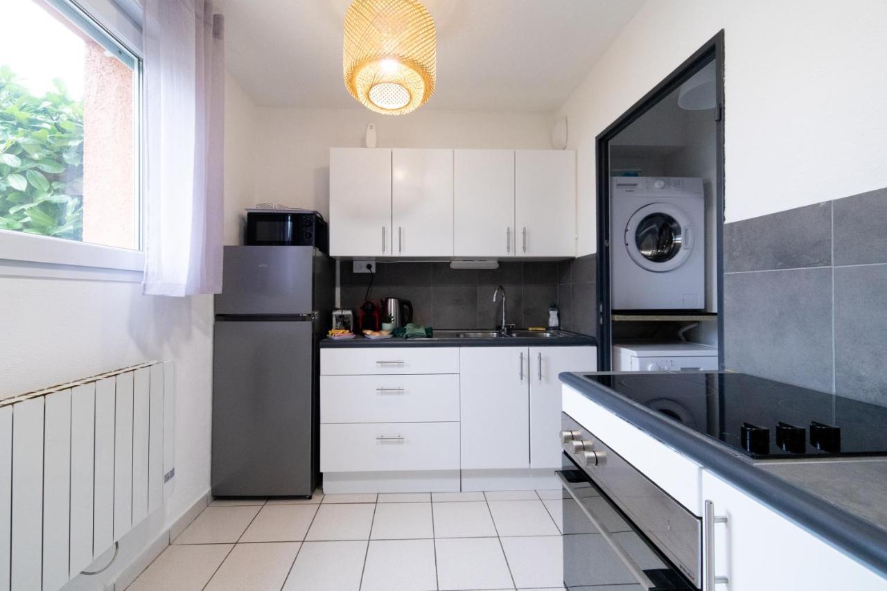 My Cozy Flat Blagnac - T2 - Free Parking - Terrasse - Jardin公寓 外观 照片