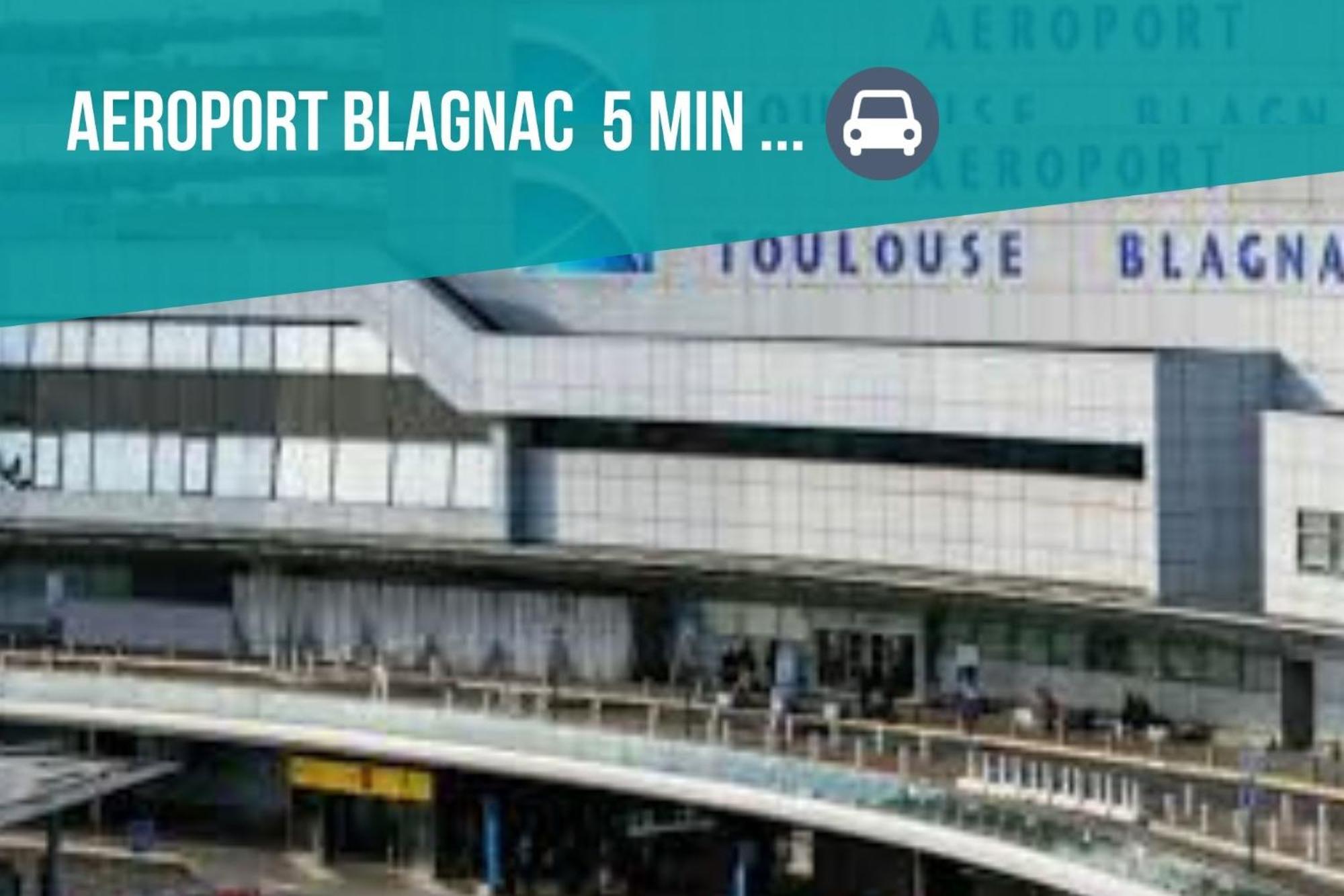 My Cozy Flat Blagnac - T2 - Free Parking - Terrasse - Jardin公寓 外观 照片